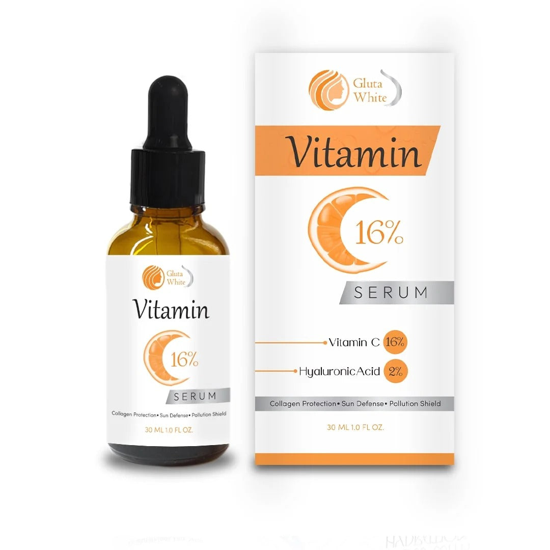 Vitamin C Serum For Face Glowing & Dark Spots | Gluta White Vitamin C 16% Serum | Best Quality Skin Care Serum | Serum For Glowing Serum – 30 Ml
